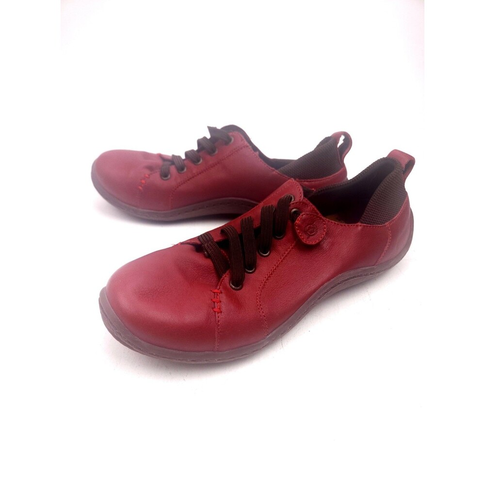 Born Althea D11605 Red Leather Woman's Shoes Size 9.5 M - Picture 3 of 10